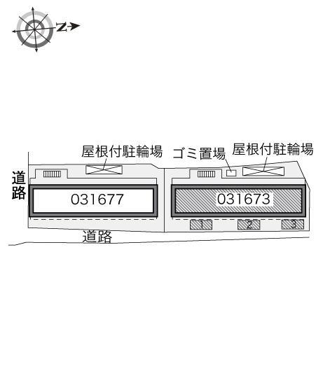 ヤングフォレストＡ(31673)の駐車配置図
