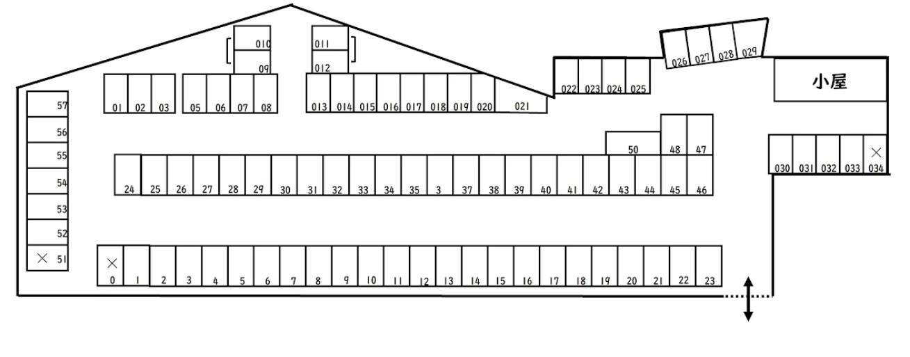 一ツ橋モータープールの駐車配置図