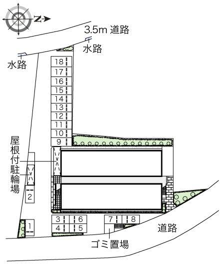 辻九第三(40271)の駐車配置図
