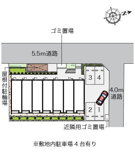 クレイノリバティアークレイワ(58841)の駐車配置図