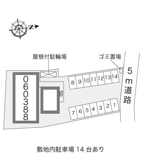 アルク比佐津Ｒ７(60388)の駐車配置図
