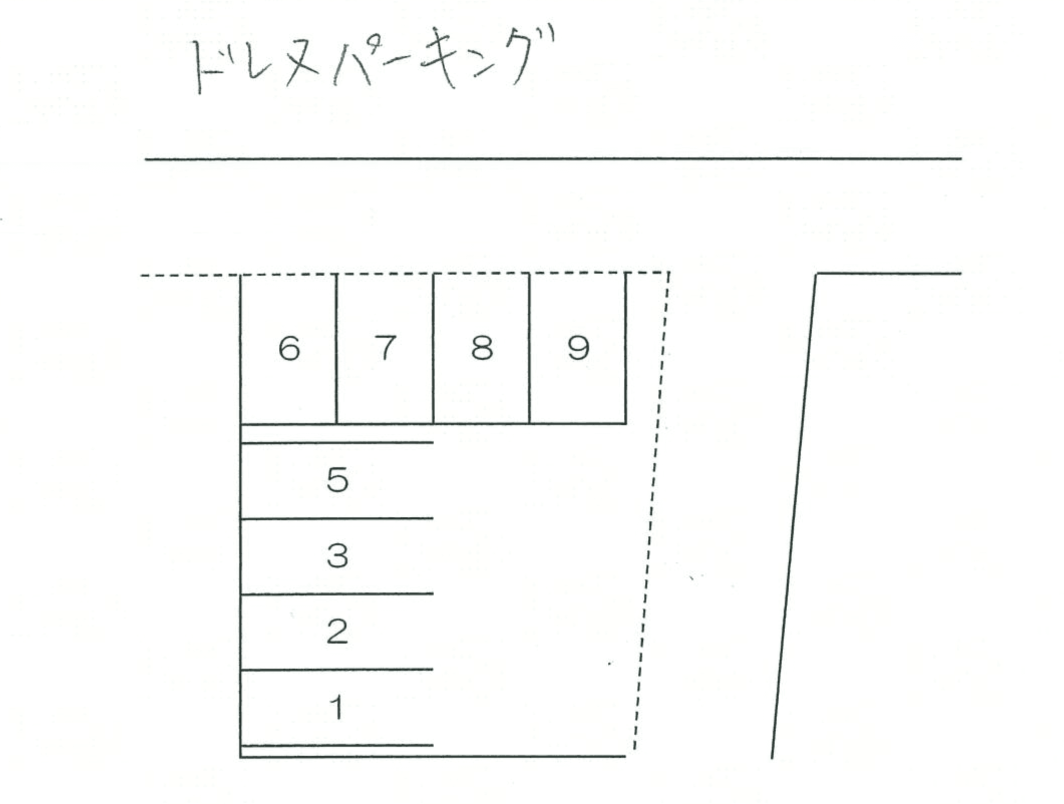 ドレメパーキングの駐車配置図