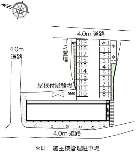 美里(46363)の駐車配置図