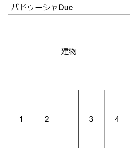 さいたま市南区大谷口駐車場(パドゥーシャDue)の駐車配置図
