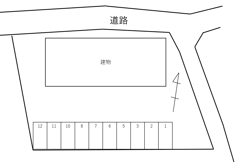レ　アミルエの駐車配置図