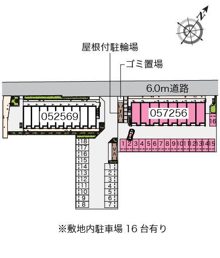 クレイノやなぎ荘(57256)の駐車配置図