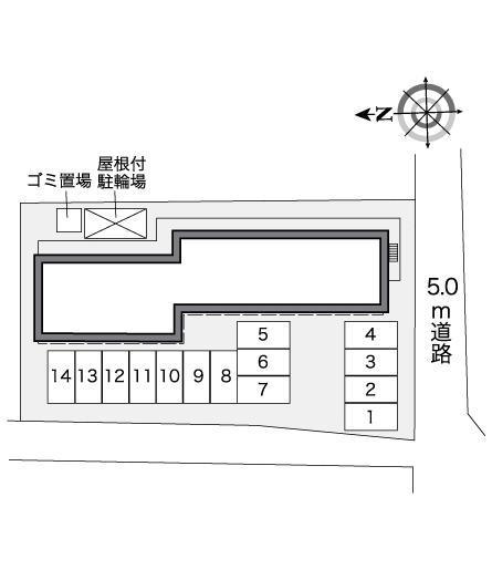 踏入(27209)の駐車配置図