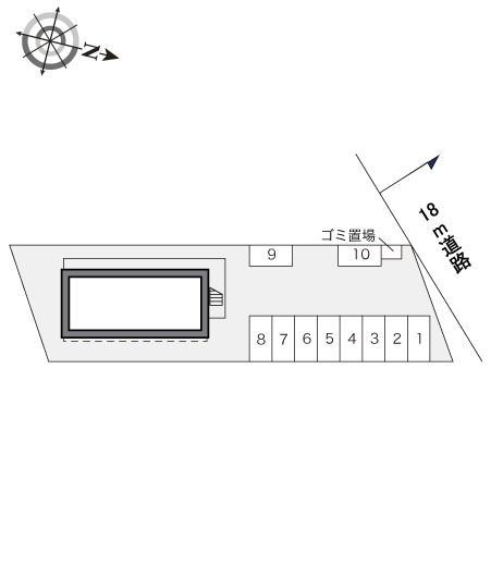 ソレイユ(16066)の駐車配置図