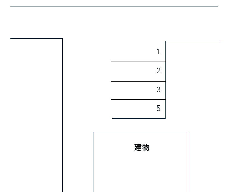 第２高橋荘駐車場の駐車配置図