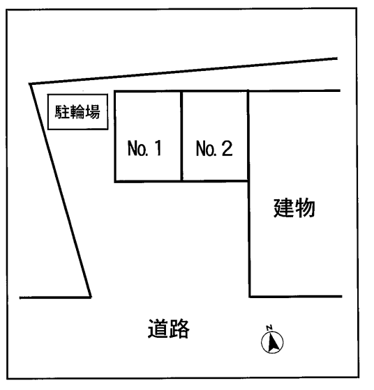 グローリアⅡ駐車場の駐車配置図