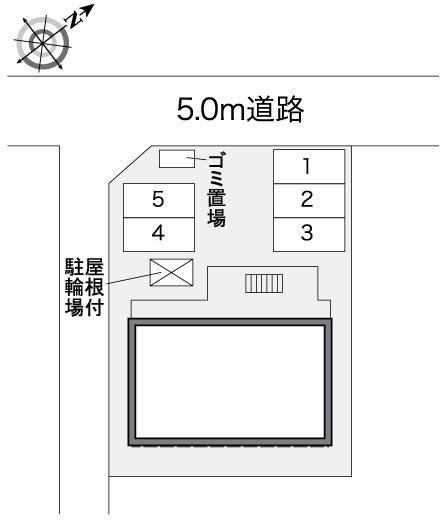 レユール大和(27420)の駐車配置図