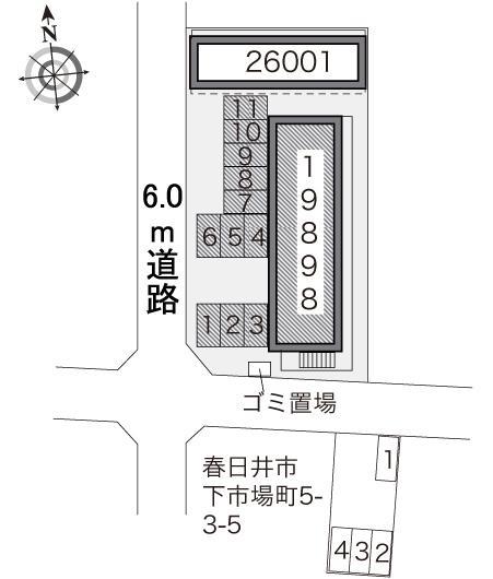 良(19898)の駐車配置図