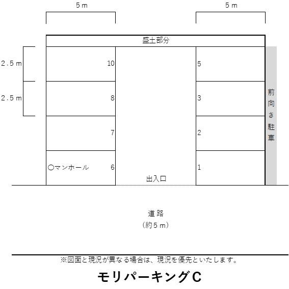 モリパーキングＣの駐車配置図