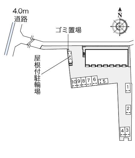 クレール小山(54576)の駐車配置図