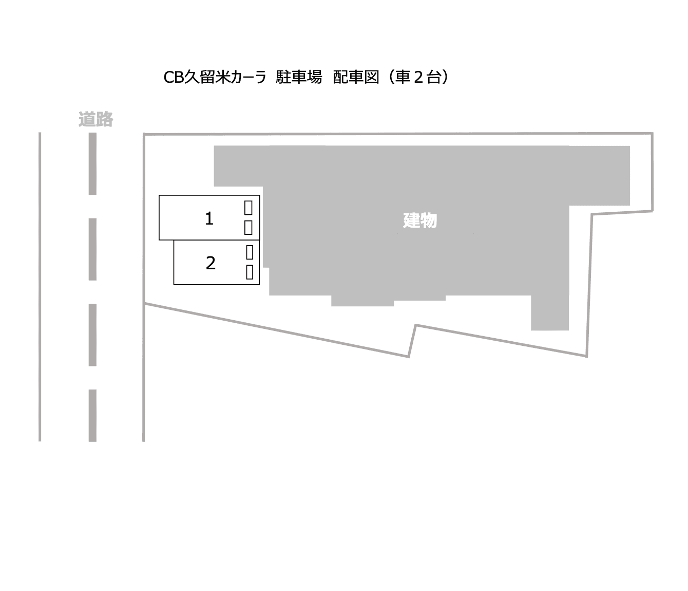 CB久留米ｶｰﾗの駐車配置図