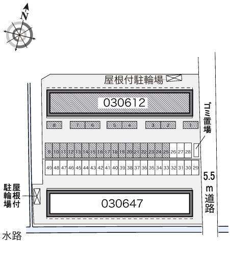 ラフォーレＡ(30612)の駐車配置図