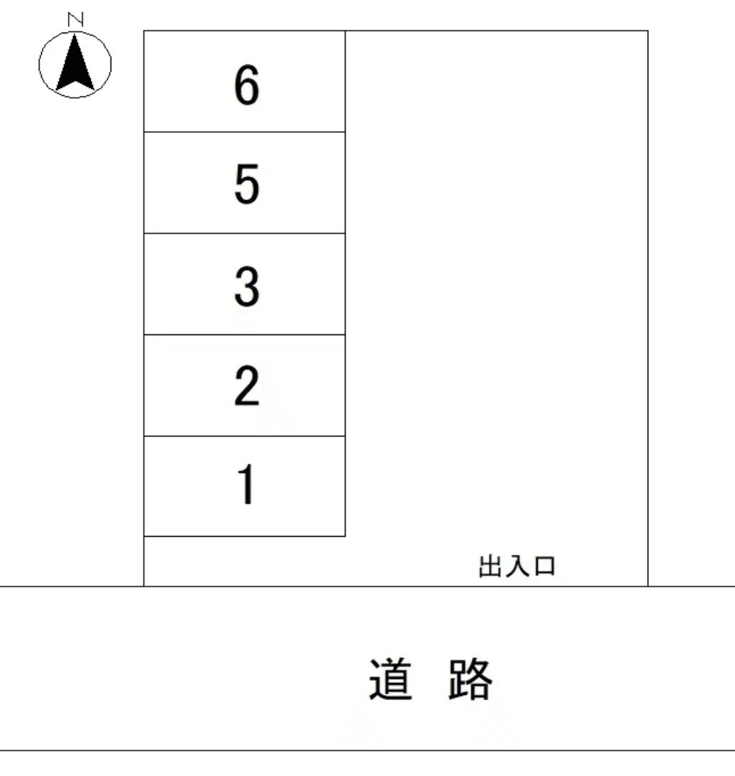 グラスリバーパーキングの駐車配置図