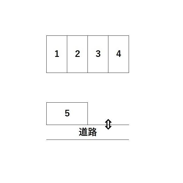 狸穴駐車場の駐車配置図
