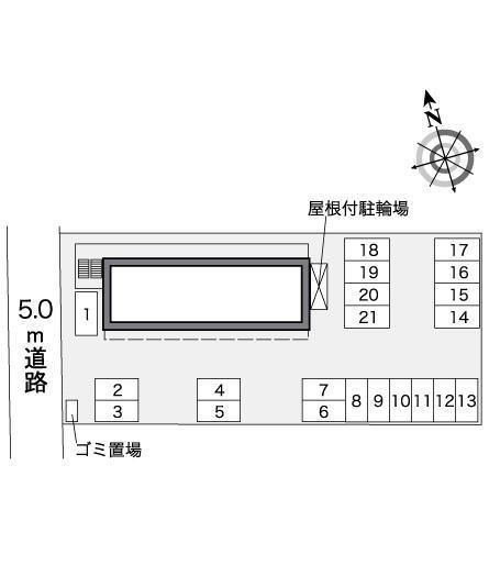 高岡Ⅱ(38221)の駐車配置図