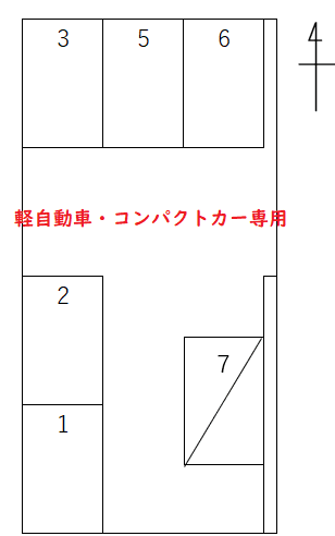 P296の駐車配置図