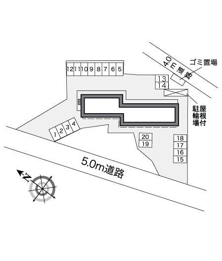 源藤(25851)の駐車配置図