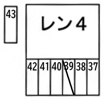レインボー第２の駐車配置図