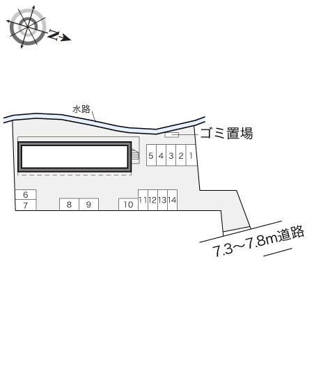 ルミエール(17334)の駐車配置図