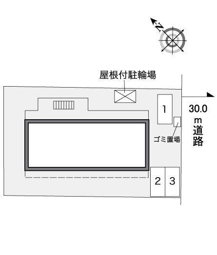 大林Ⅰ(36190)の駐車配置図