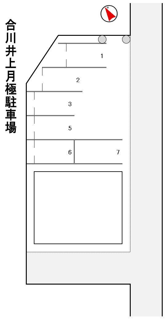 合川井上月極駐車場の駐車配置図