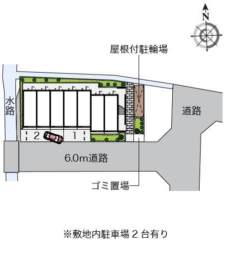 ハグレー　トマツⅡ(30772)の駐車配置図