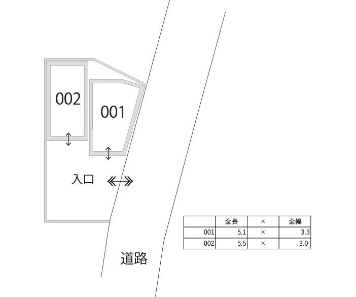 【917】YSパーキングⅡの駐車配置図