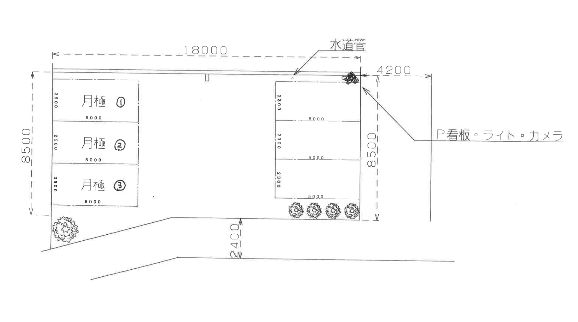 エコロパーク 横浜中山町第2駐車場の駐車配置図