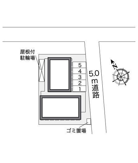 かちどき橋(25622)の駐車配置図