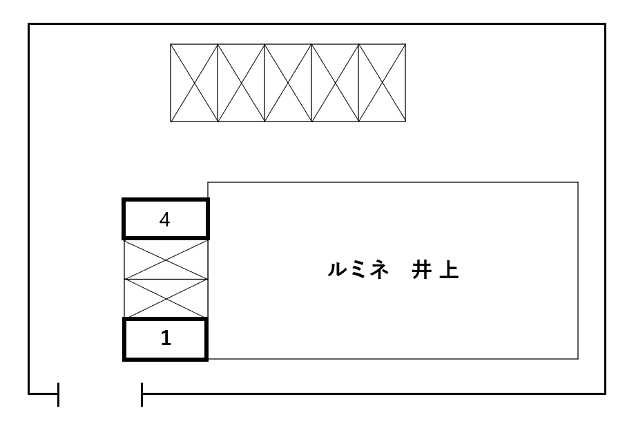 ルミネ井上の駐車配置図