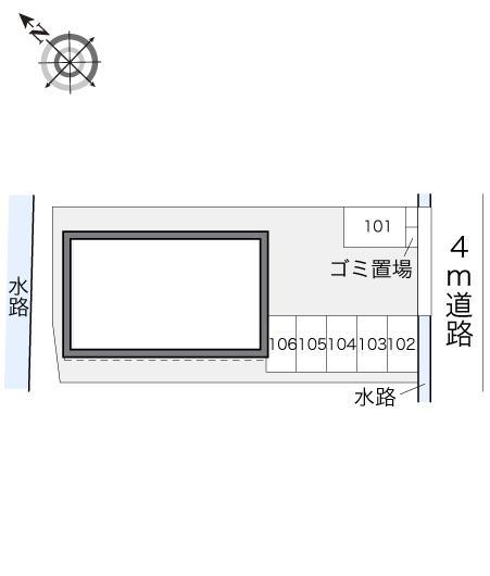 ヴィルヌーブ(13913)の駐車配置図