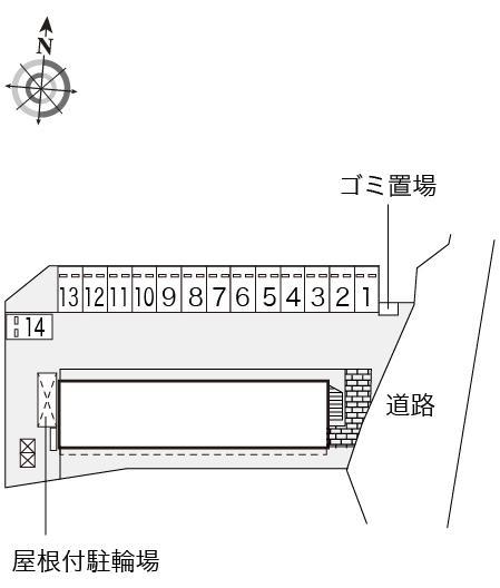 アゼリアＫ(17380)の駐車配置図
