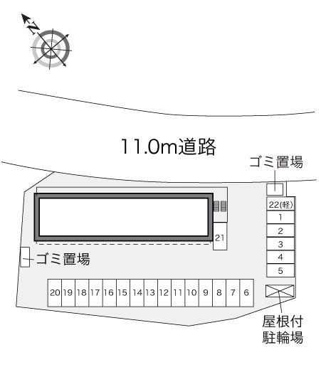 ＲａｃｏｏｎＤ　５(28352)の駐車配置図