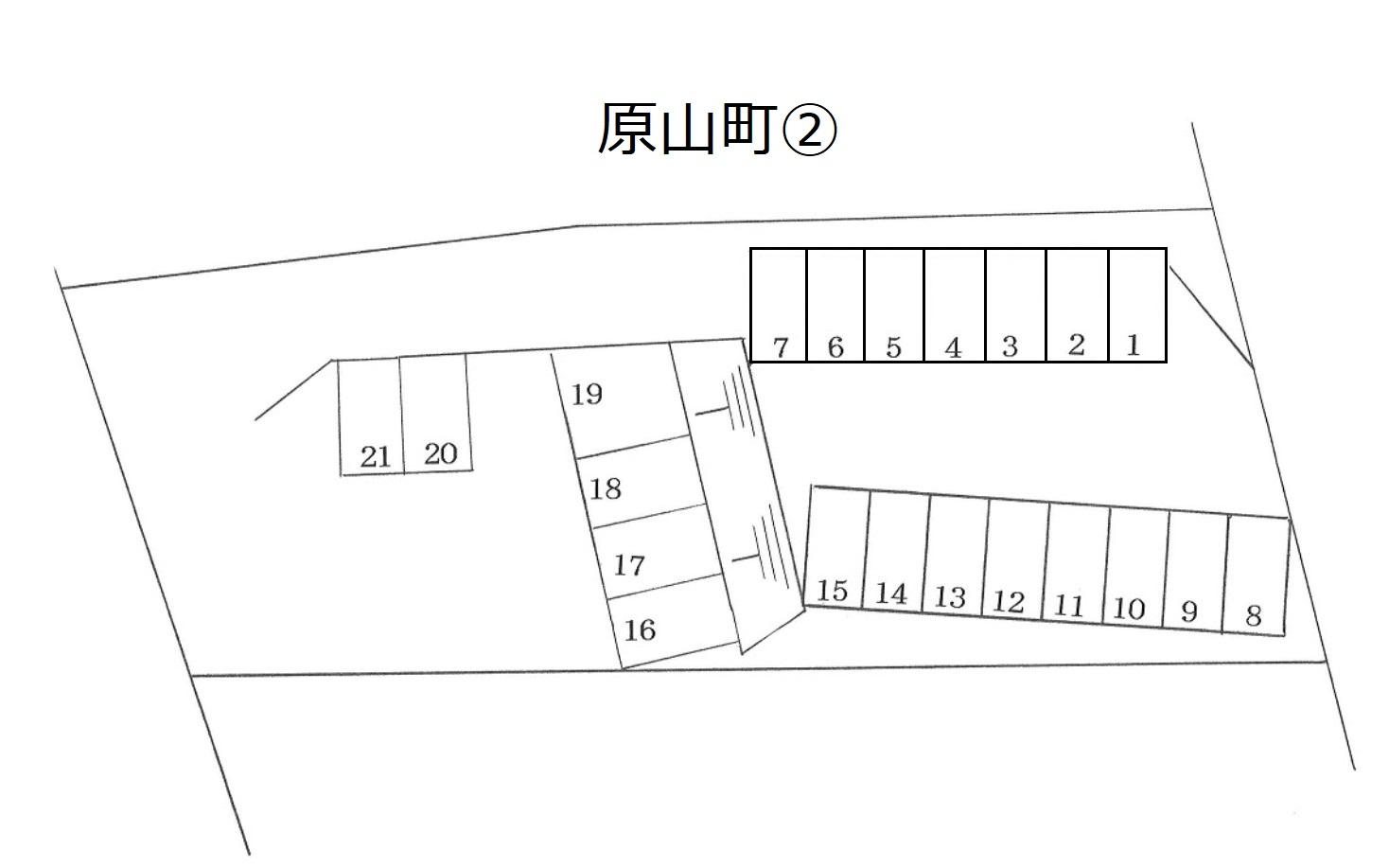 原山町②の駐車配置図