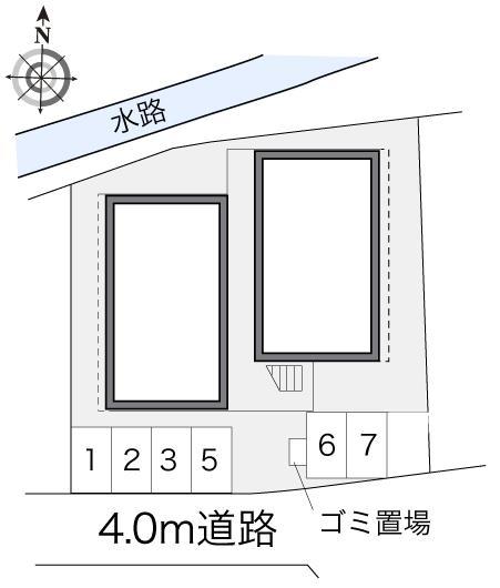 カルチェ(18969)の駐車配置図