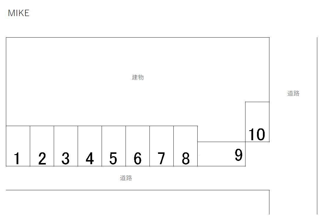 MIKEの駐車配置図