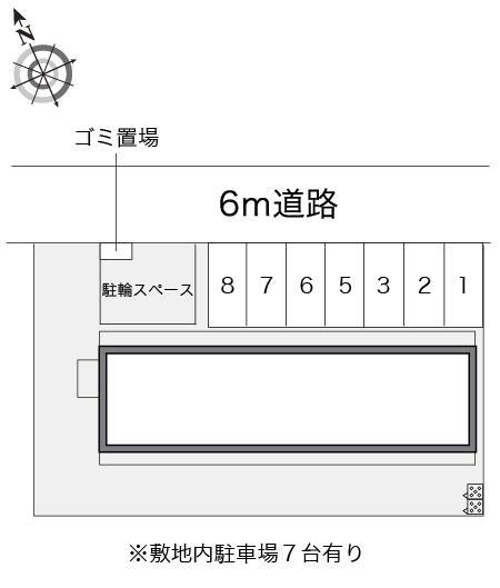 永井Ⅲ(10128)の駐車配置図