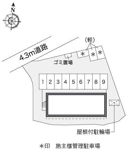 ピレーネ(16371)の駐車配置図