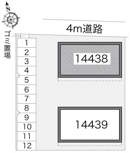 レガートⅠ(14438)の駐車配置図