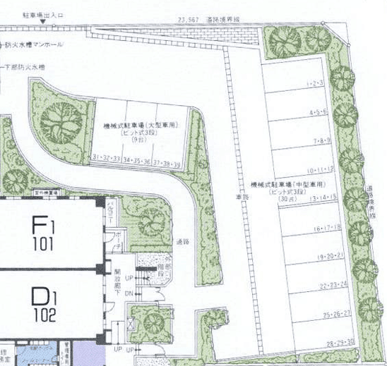 ソフィア浦和コト―壱番館の駐車配置図