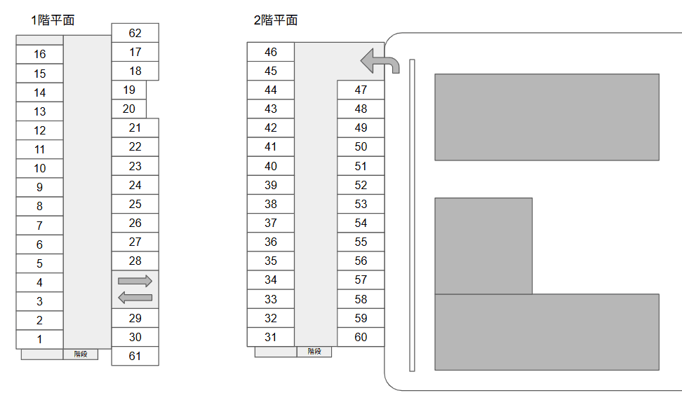 折立第１の駐車配置図