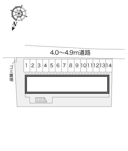 ＣＥＤＡＲ(17169)の駐車配置図