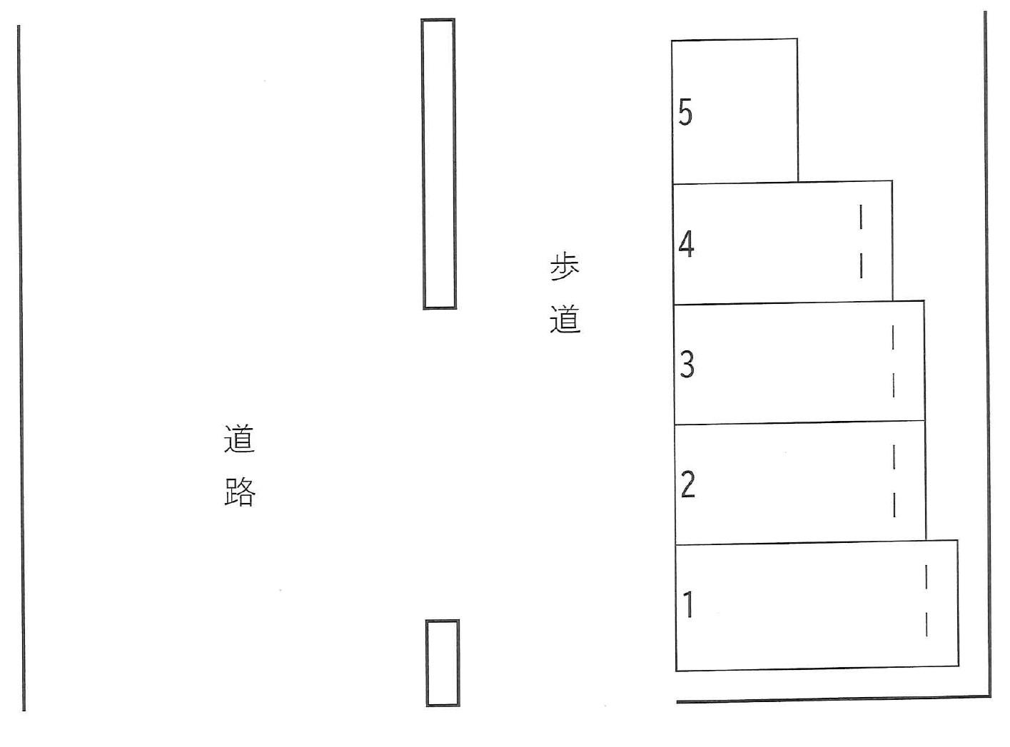 浜松市中央区天龍川町538-3駐車場の駐車配置図