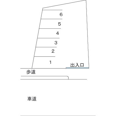 相鉄いずみ中央第二駐車場　の駐車配置図