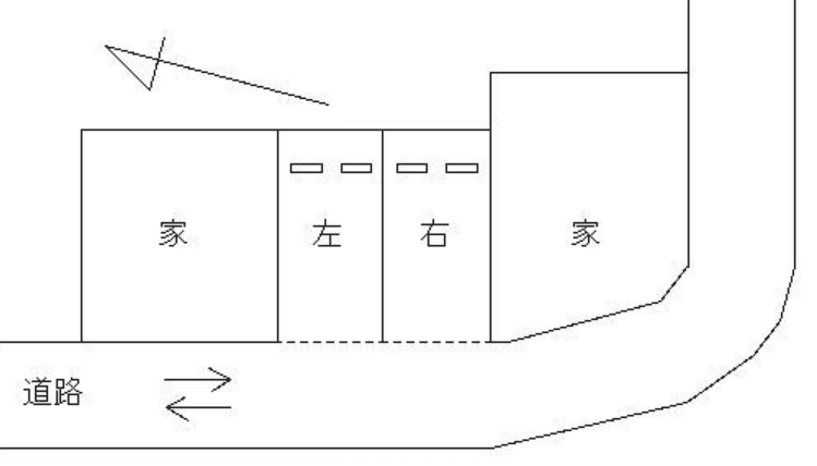 FK長田天神町2－7駐車場の駐車配置図