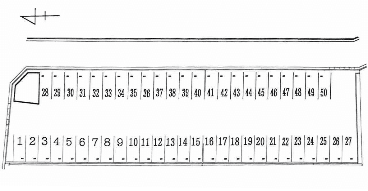 ＭＢ３パーキングの駐車配置図